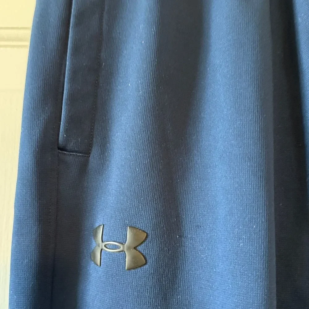 UNDER ARMOUR NAVY BLUE ELASTIC WAIST PULL ON JOGGER SWEATPANTS MEN'S SIZE SMALL
